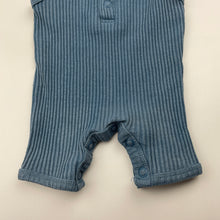 Load image into Gallery viewer, Boys Baby Berry, blue ribbed romper, wash fade, FUC, size 0000,  