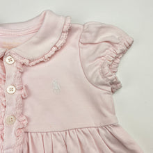 Load image into Gallery viewer, Girls Ralph Lauren, soft feel cotton polo dress, armpit to armpit: 25cm, FUC, size 0-1, L: 40cm