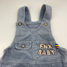 Load image into Gallery viewer, Boys Jingding, corduroy cotton overalls / dungarees, inside leg: 24.5cm, FUC, size 1,  