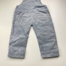 Load image into Gallery viewer, Boys Jingding, corduroy cotton overalls / dungarees, inside leg: 24.5cm, FUC, size 1,  