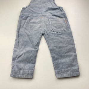 Boys Jingding, corduroy cotton overalls / dungarees, inside leg: 24.5cm, FUC, size 1,  