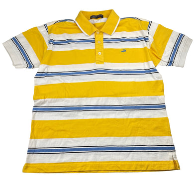 Boys Crocodile, striped cotton polo shirt top, EUC, size 14,  