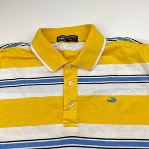 Boys Crocodile, striped cotton polo shirt top, EUC, size 14,  