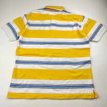Load image into Gallery viewer, Boys Crocodile, striped cotton polo shirt top, EUC, size 14,  
