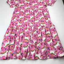 Load image into Gallery viewer, Girls Hanna Anderssson, cotton casual dress, unicorns, GUC, size 10, L: 75cm