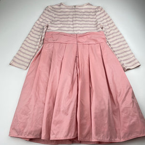 Girls Origami, lined pink party dress, light mark on bodice, FUC, size 6, L: 67cm