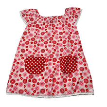 Load image into Gallery viewer, Girls Oobi, lightweight cotton dress, light mark on front, FUC, size 3, L: 46cm