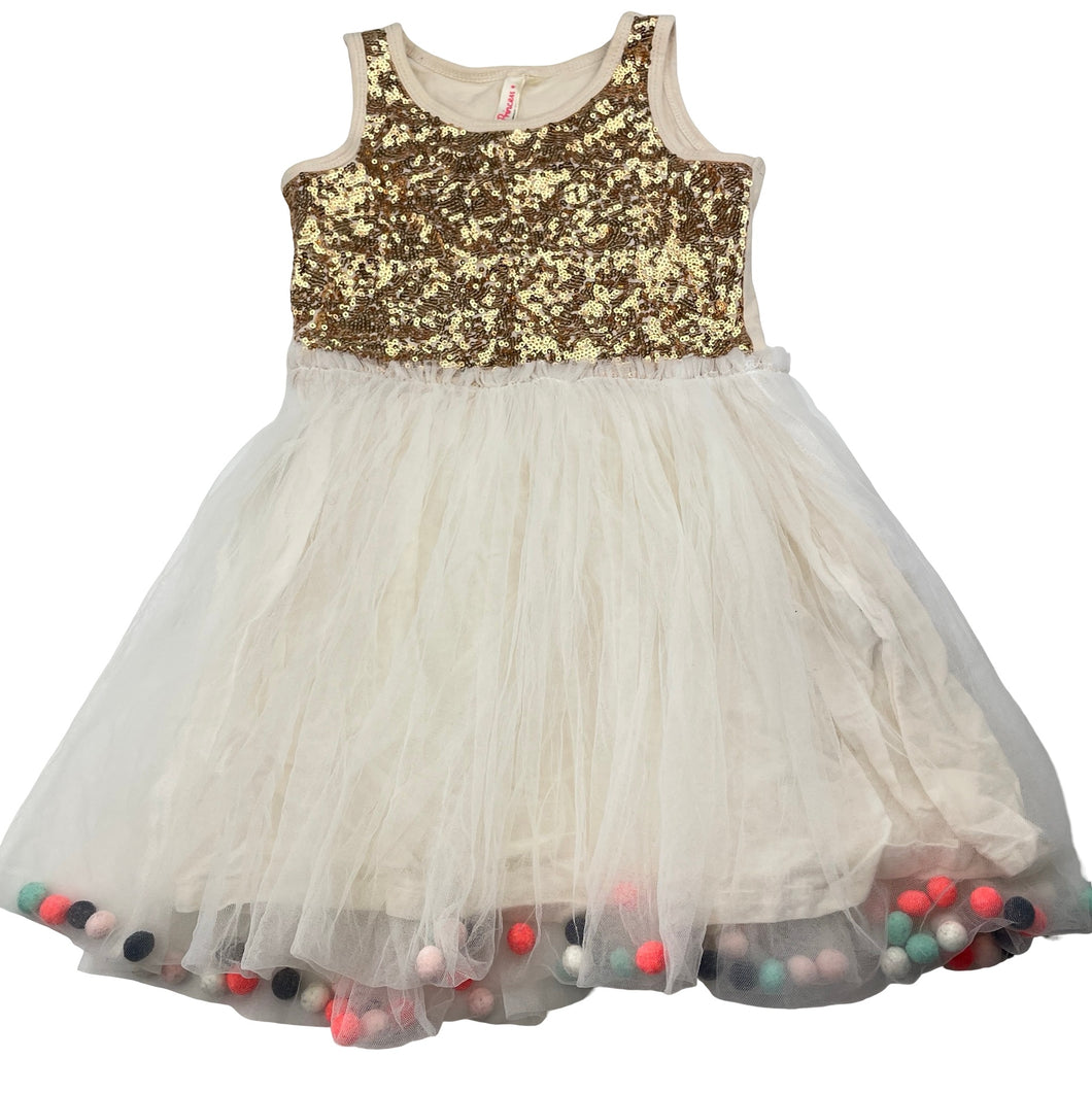 Girls Cotton On, Little Princess tulle & sequin party dress, GUC, size 3, L: 52cm