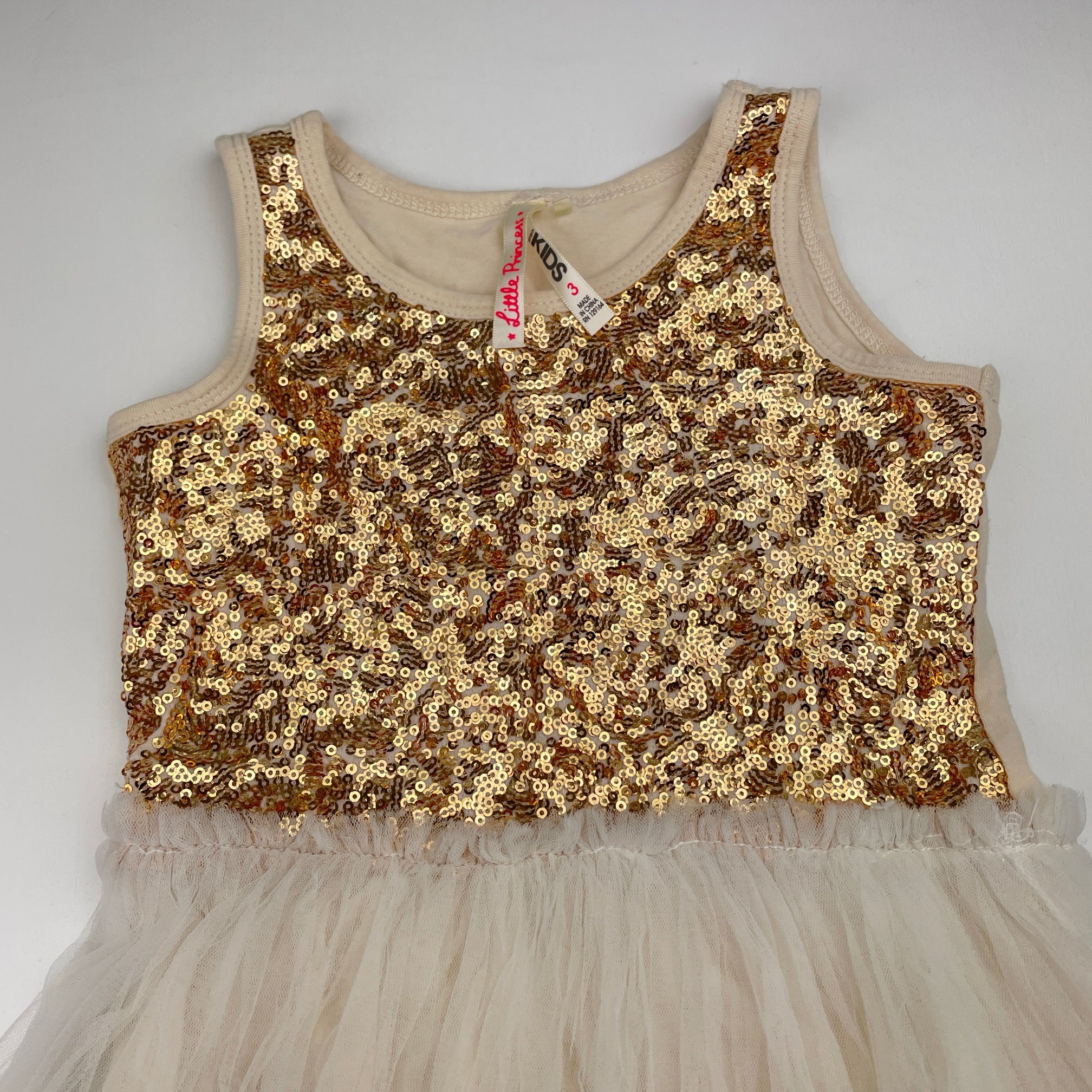 Cotton On, Little Princess tulle & sequin party dress, GUC, size 3, L: 52cm – DaisyChainClothing