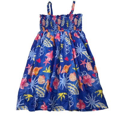 Girls SEAFOLLY, lined lightweight cotton summer dress, EUC, size 6, L: 64cm