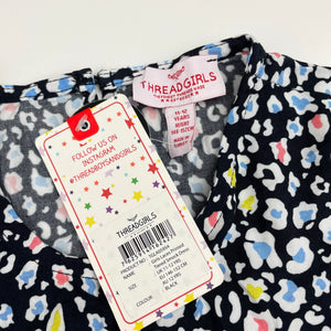 Girls THREADGIRLS, lightweight long sleeve smock dress, NEW, size 11-12, L: 80cm