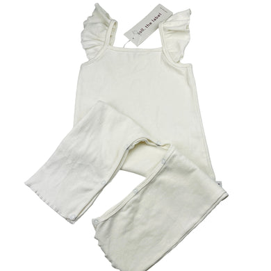 Girls soll. the label, ribbed jumpsuit / romper / overalls, NEW, size 3,  