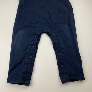 Boys SPORTSCRAFT, navy stretch cotton overalls / dungarees, FUC, size 2,  