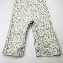 Load image into Gallery viewer, Girls lightweight, cotton overalls, rabbits, (no labels), shoulder to crotch: 42cm, EUC, size 1,  