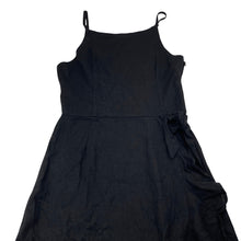 Load image into Gallery viewer, Girls Seed, black linen / viscose summer dress, EUC, size 16, L: 82cm