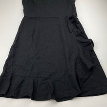 Load image into Gallery viewer, Girls Seed, black linen / viscose summer dress, EUC, size 16, L: 82cm