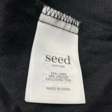 Load image into Gallery viewer, Girls Seed, black linen / viscose summer dress, EUC, size 16, L: 82cm