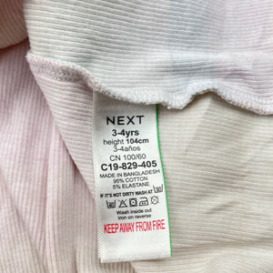 Girls Next, ribbed, rainbow stripe casual dress, EUC, size 3-4, L: 50cm