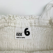 Load image into Gallery viewer, Girls Cotton On, shirred cotton summer dress, GUC, size 6, L: 62cm