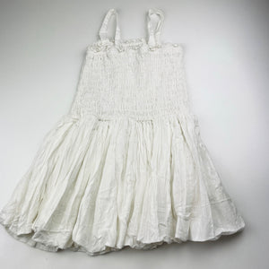 Girls Cotton On, shirred cotton summer dress, GUC, size 6, L: 62cm