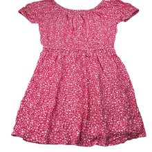 Load image into Gallery viewer, Girls Anko, pink &amp; white floral viscose dress, EUC, size 12, L: 67cm