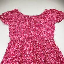 Load image into Gallery viewer, Girls Anko, pink &amp; white floral viscose dress, EUC, size 12, L: 67cm