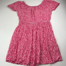 Load image into Gallery viewer, Girls Anko, pink &amp; white floral viscose dress, EUC, size 12, L: 67cm