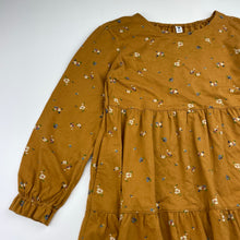 Load image into Gallery viewer, Girls Uniqlo, floral cotton long sleeve dress, EUC, size 5-6, L: 64cm