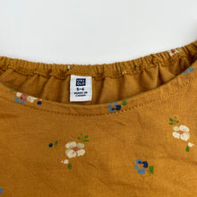Load image into Gallery viewer, Girls Uniqlo, floral cotton long sleeve dress, EUC, size 5-6, L: 64cm