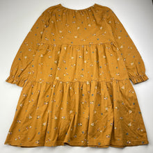 Load image into Gallery viewer, Girls Uniqlo, floral cotton long sleeve dress, EUC, size 5-6, L: 64cm