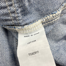 Load image into Gallery viewer, Girls Pavement, blue denim overalls dress / pinafore, EUC, size 14, L: 76cm