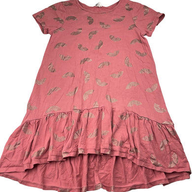 Girls Cotton On, cotton casual dress, rainbows, FUC, size 9-10, L: 62cm