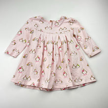 Load image into Gallery viewer, Girls BAKER BABY, stretch cotton long sleeve dress, penguins, FUC, size 0, L: 35cm