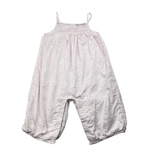 Load image into Gallery viewer, Girls Bout&#39;chou, lightweight floral cotton romper, small mark on front, FUC, size 00-0,  