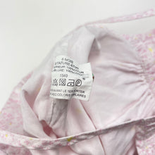 Load image into Gallery viewer, Girls Bout&#39;chou, lightweight floral cotton romper, small mark on front, FUC, size 00-0,  