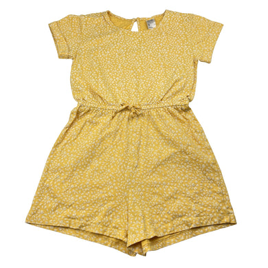 Girls Anko, yellow cotton playsuit, EUC, size 9,  
