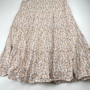 Girls Seed, lined lightweight floral cotton summer dress, EUC, size 16, L: 80cm