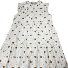 Load image into Gallery viewer, Girls PAUL &amp; JOE, lined lightweight cotton dress, cats, EUC, size 9-10, L: 77cm