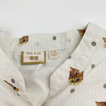 Load image into Gallery viewer, Girls PAUL &amp; JOE, lined lightweight cotton dress, cats, EUC, size 9-10, L: 77cm