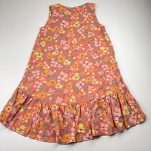 Load image into Gallery viewer, Girls Anko, floral cotton summer dress, EUC, size 7, L: 55cm at front