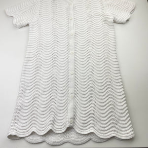 Girls Target, knitted cotton longline cardigan, L: 70cm, EUC, size 12,  