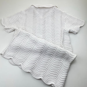 Girls Target, knitted cotton longline cardigan, L: 70cm, EUC, size 12,  