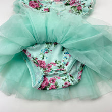 Load image into Gallery viewer, Girls DESIGNER KIDZ, floral tutu romper, EUC, size 00,  