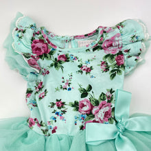 Load image into Gallery viewer, Girls DESIGNER KIDZ, floral tutu romper, EUC, size 00,  