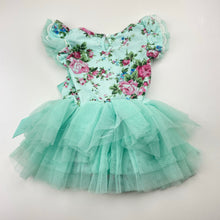 Load image into Gallery viewer, Girls DESIGNER KIDZ, floral tutu romper, EUC, size 00,  