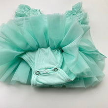 Load image into Gallery viewer, Girls DESIGNER KIDZ, floral lace tutu romper, FUC, size 000,  