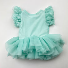Load image into Gallery viewer, Girls DESIGNER KIDZ, floral lace tutu romper, FUC, size 000,  