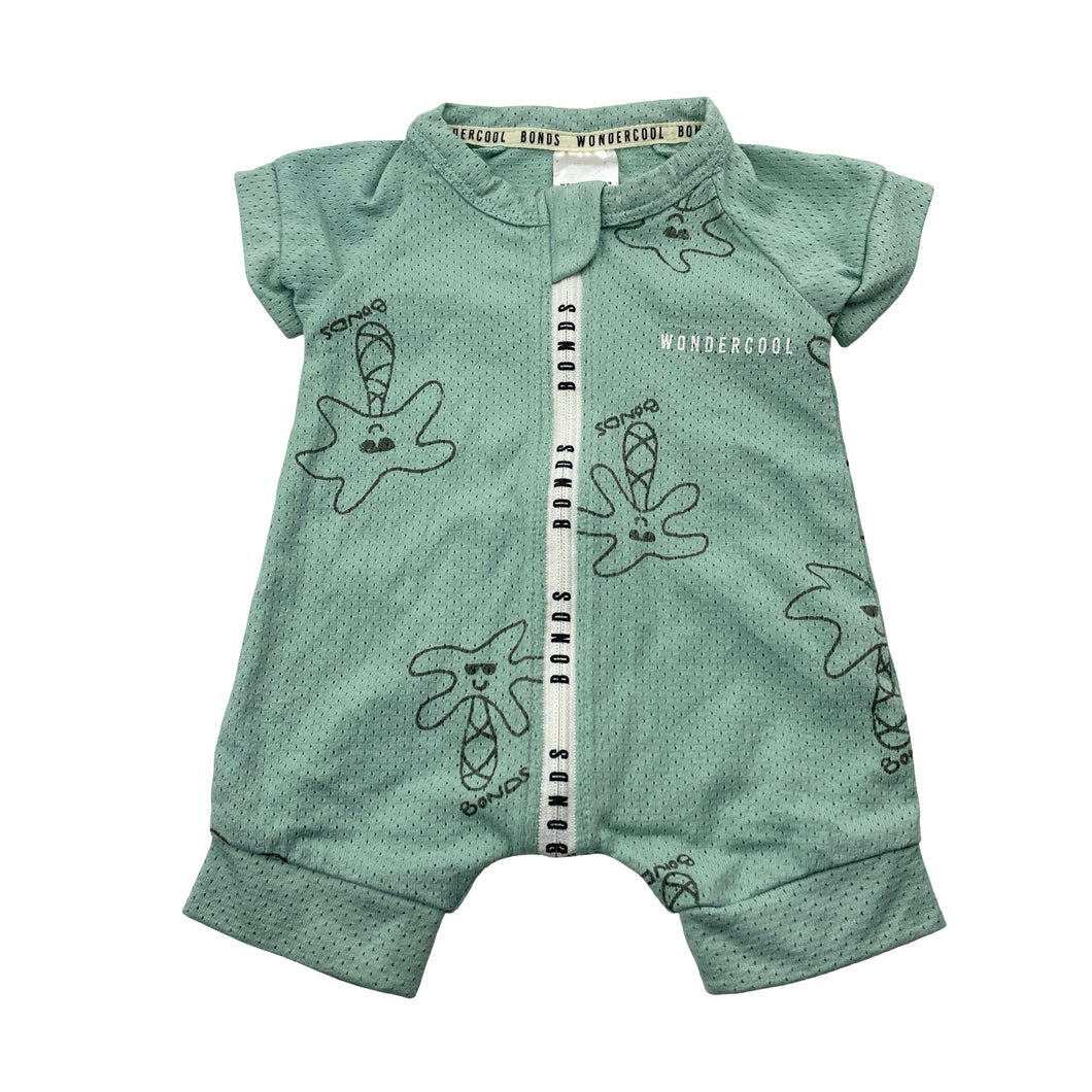Unisex Bonds, WONDERCOOL zip Wonder / zippy / romper, EUC, size 00000,  
