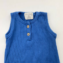Load image into Gallery viewer, Boys Wilson + Frenchy, ribbed organic cotton blend romper, EUC, size 000,  