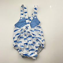 Load image into Gallery viewer, Unisex lightweight, summer romper, whales, EUC, size 00,  